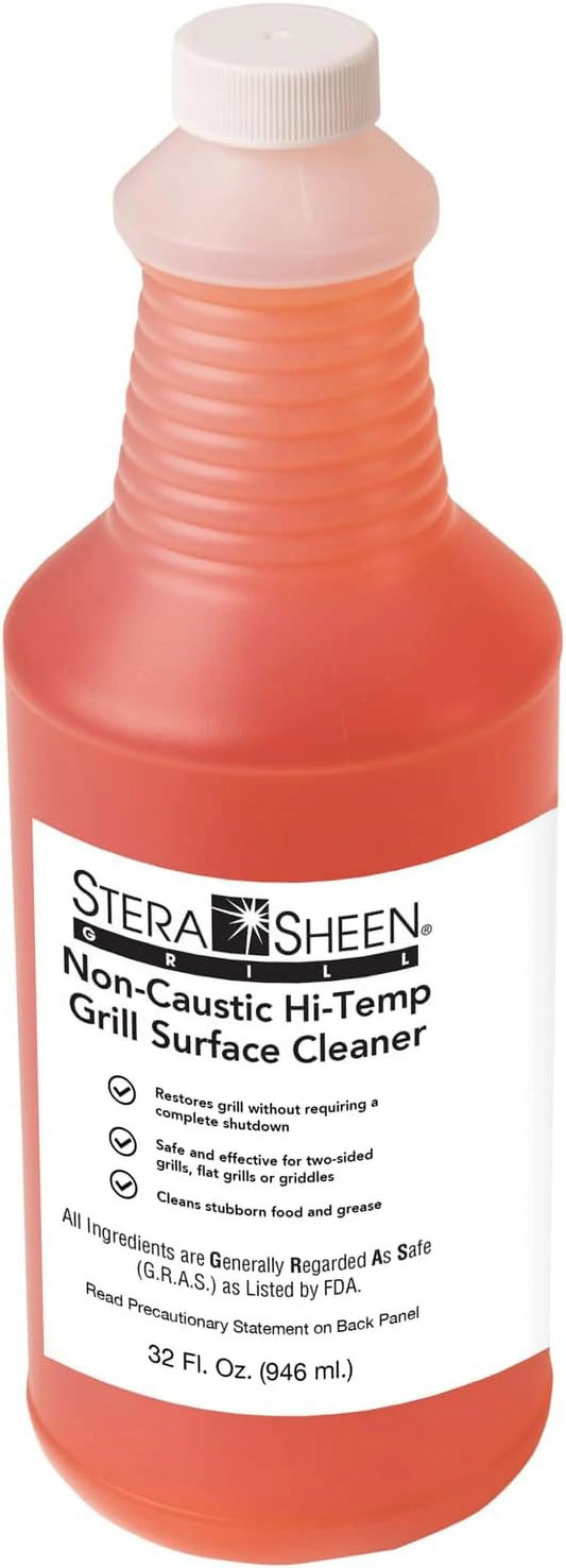 Sizetera Sizeheen - Grill Cleaner - Food Sizeafe, Non-Caustic Formula - Restaurant & Cafe Quality Cleaner for Flat Top Grills and Griddles - Eliminate Tough Encrusted Grease - 32 fl oz Bottle (1 count) 32 Fl Oz (Pack of 1)