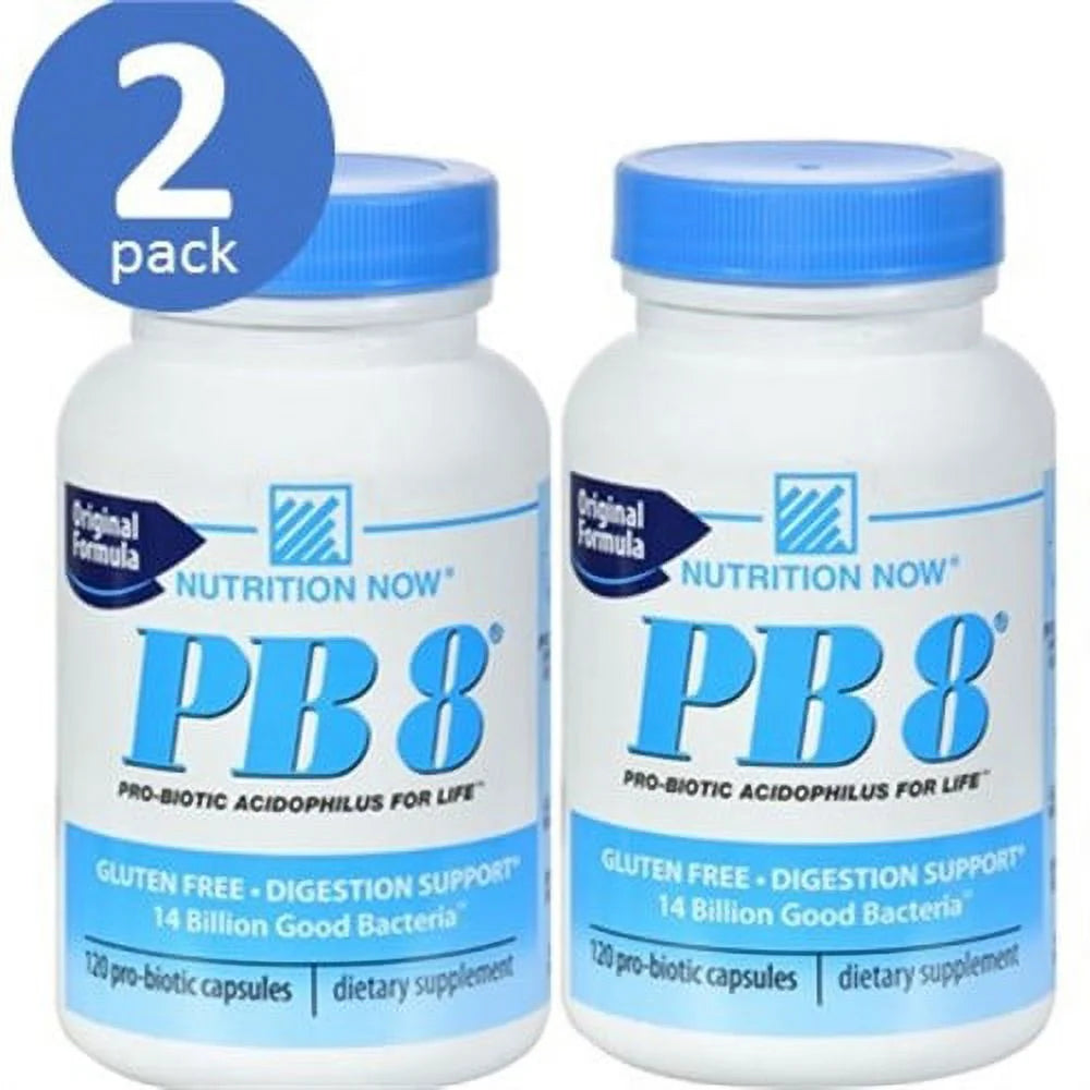 2 Pack PB 8 Pro-Biotic Acidophilus, 120 capsules each