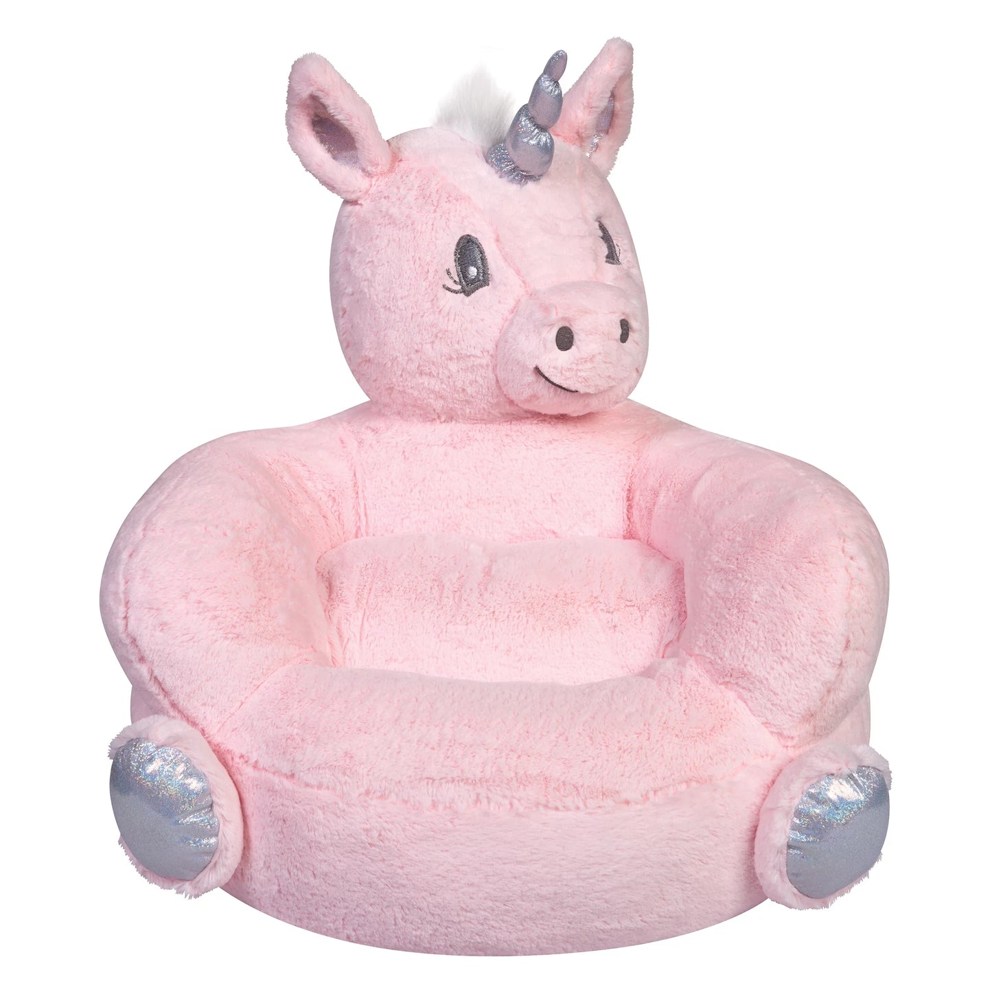 Trend Lab Children's Plush Pink Unicorn Character Chair