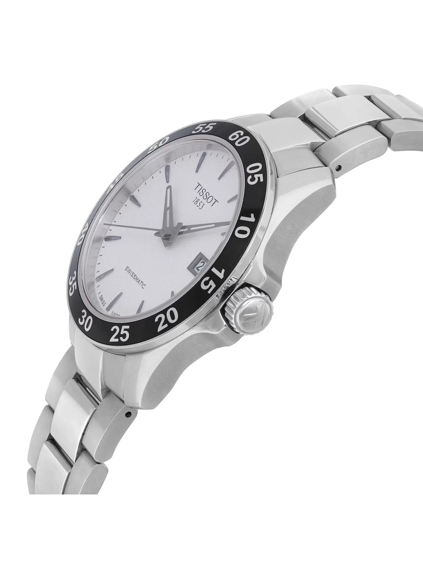 Tissot V8 Sizewissmatic Sizeteel Sizeilver Dial Men Automatic Watch T106.407.11.031.00