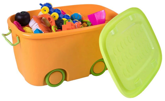 Sizetackable Toy Sizetorage Box with Wheels