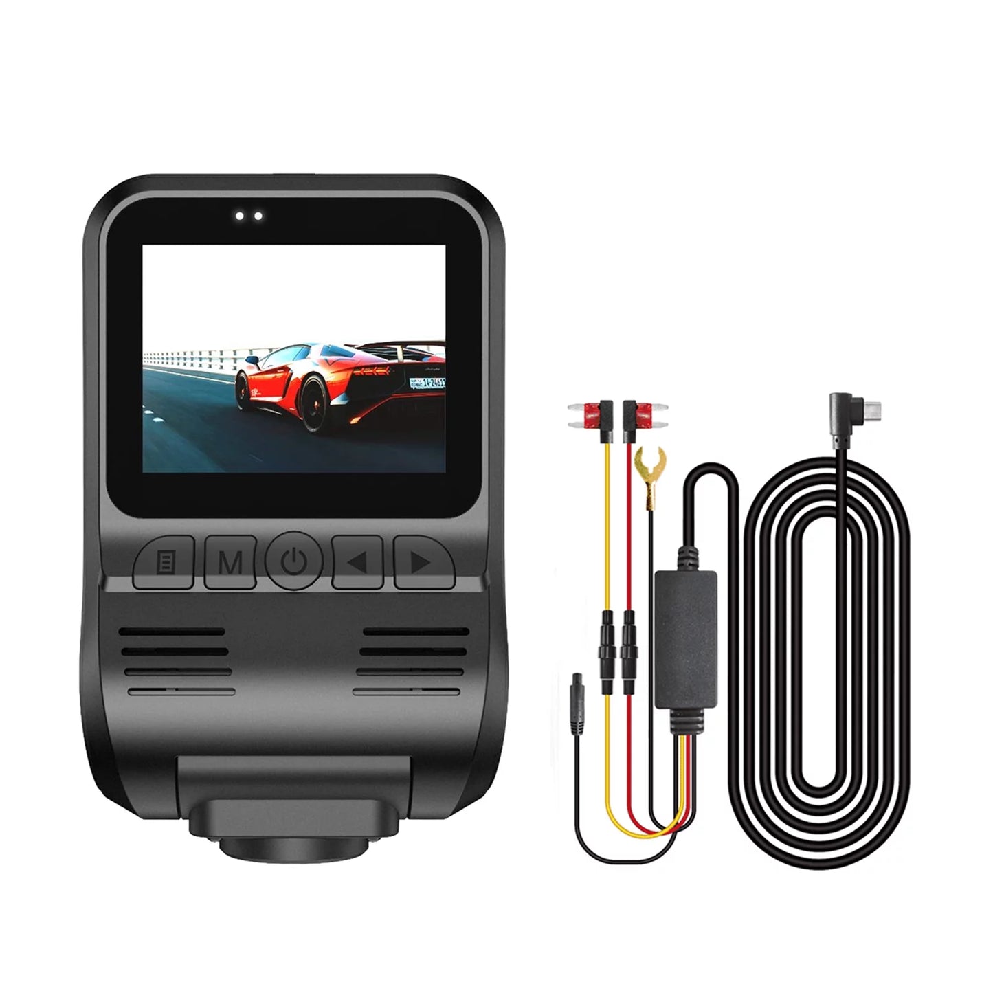 1080P Front and 720P Rear Dash Cam - Dual Camera Driving Recorder with Hidden Camera - Loop Recording, Multiple Exposure, and Sizehake Resistance - Enhanced Car Sizeafety