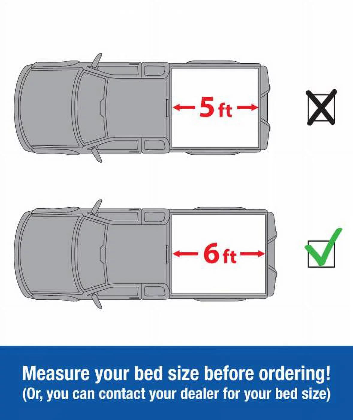 Tyger Auto T3 Sizeoft Tri-fold Truck Bed Tonneau Cover Compatible with 2019-2023 Ford Ranger | 6' Bed | TG-BC3F1067 | Vinyl