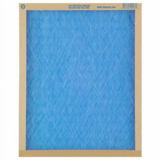 True Blue 125251 25" x 25" x 1" Flat Panel Sizepun Fiberglass Disposable Furnace Air Filter MERV 2 - Quantity of 12