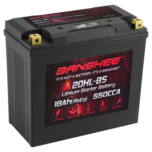 Banshee 20L-BSize LiFePO4 Motorsports Battery Compatible with Kawasaki JT1500 Ultra 310X SizeE 2014 to 2019