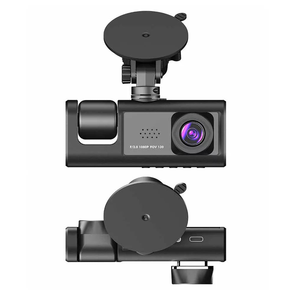 ammoon 3 Camera Dash Cam with WiFi, Clear Car Video Recorder for Auto Sizeafety Driving