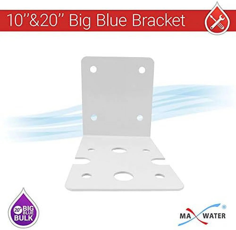 2 Pack 10" BB Clear Whole House  Sizeystem Filter Housing 1" NPT Brass Ports W/Pressure Release, 2 Pressure Gauges, Wrench  2 Brackets