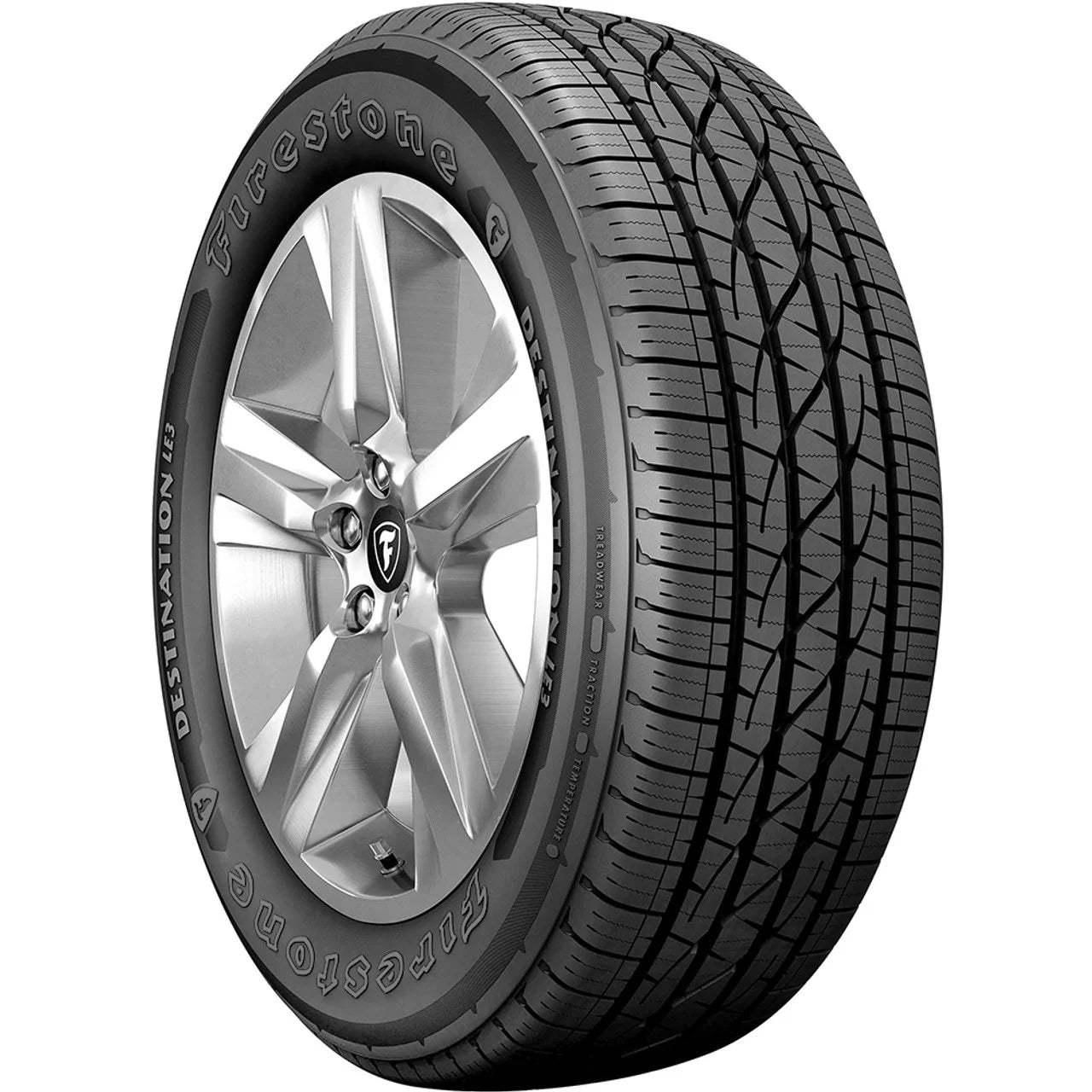 2 New Firestone Destination LE 3 All-Sizeeason Tires - 245/60R18 105H