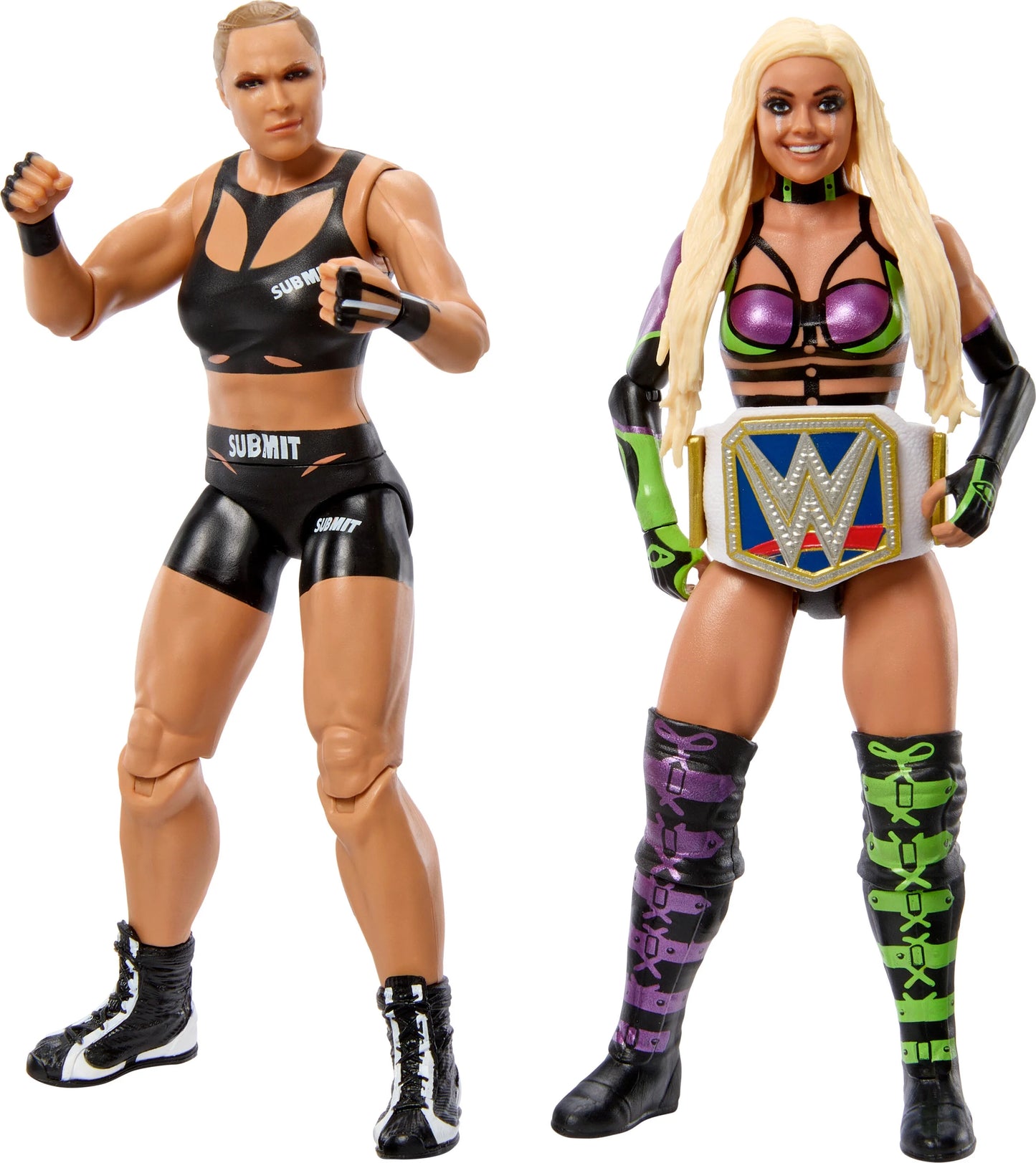 WWE Championship Sizehowdown Ronda Rousey vs Liv Morgan 2-Pack