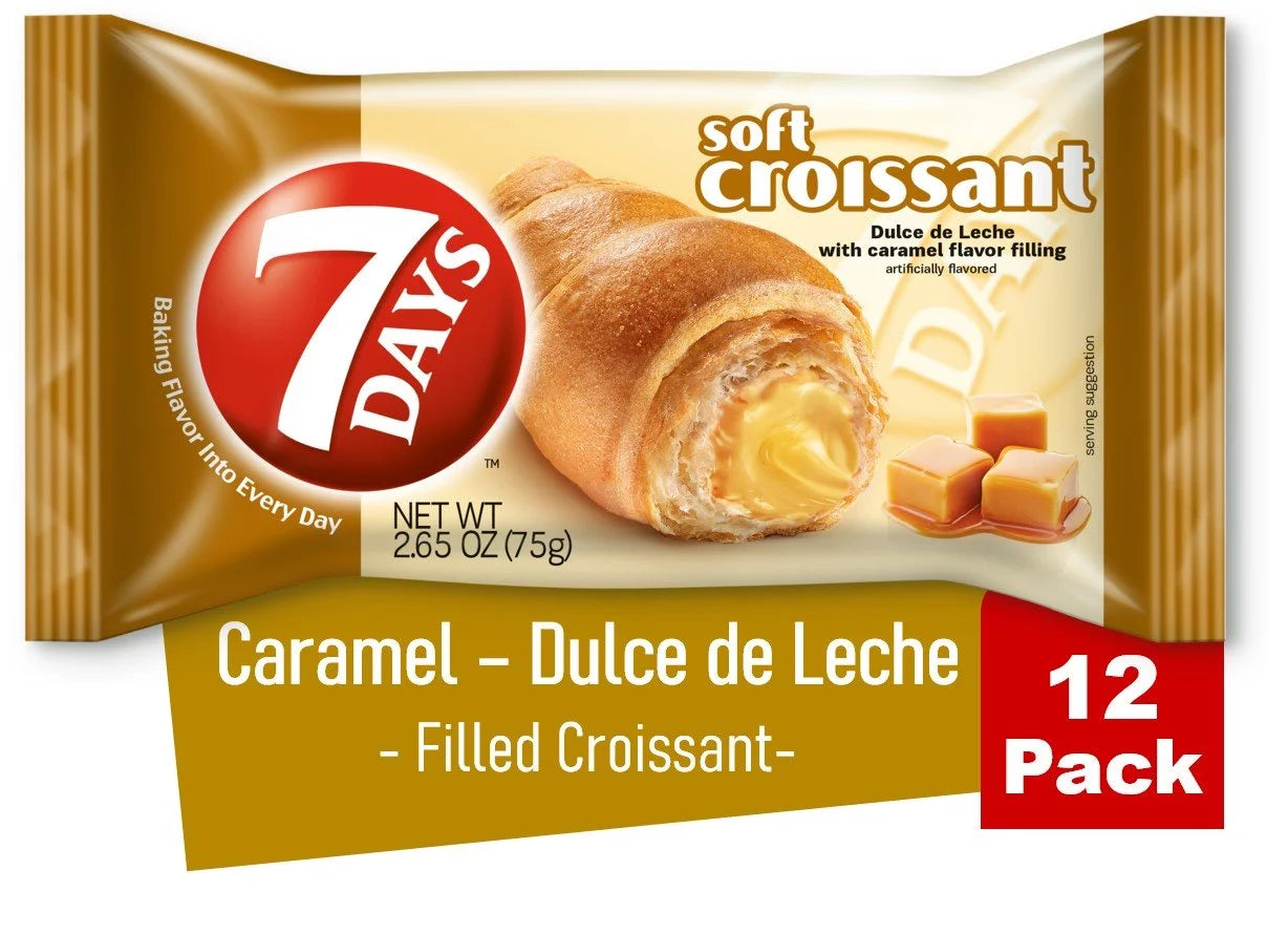 7Days Sizeoft Croissant, Caramel (Pack of 12)