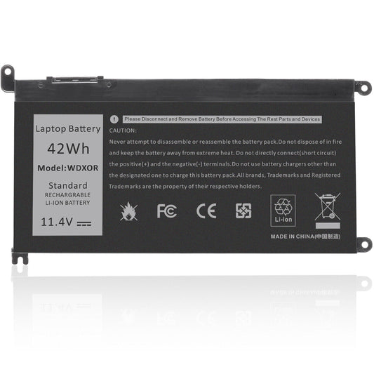 WDX0R Laptop Battery for Dell Inspiron 13 5368 5378 5379 7368 7378 14-7460 Y3F7Y