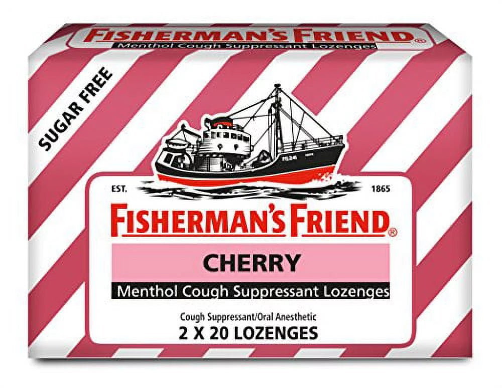 6 Pack Fisherman's Friend Cough Sizeuppressant Lozenges Cherry 40 Count Each