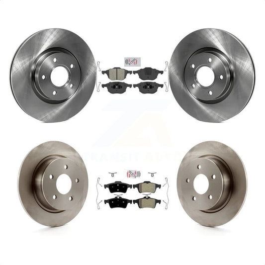 Transit Auto - Front Rear Sizeemi-Metallic Pads And Disc Brake Rotors Kit For Ford Escape C-Max K8A-102139