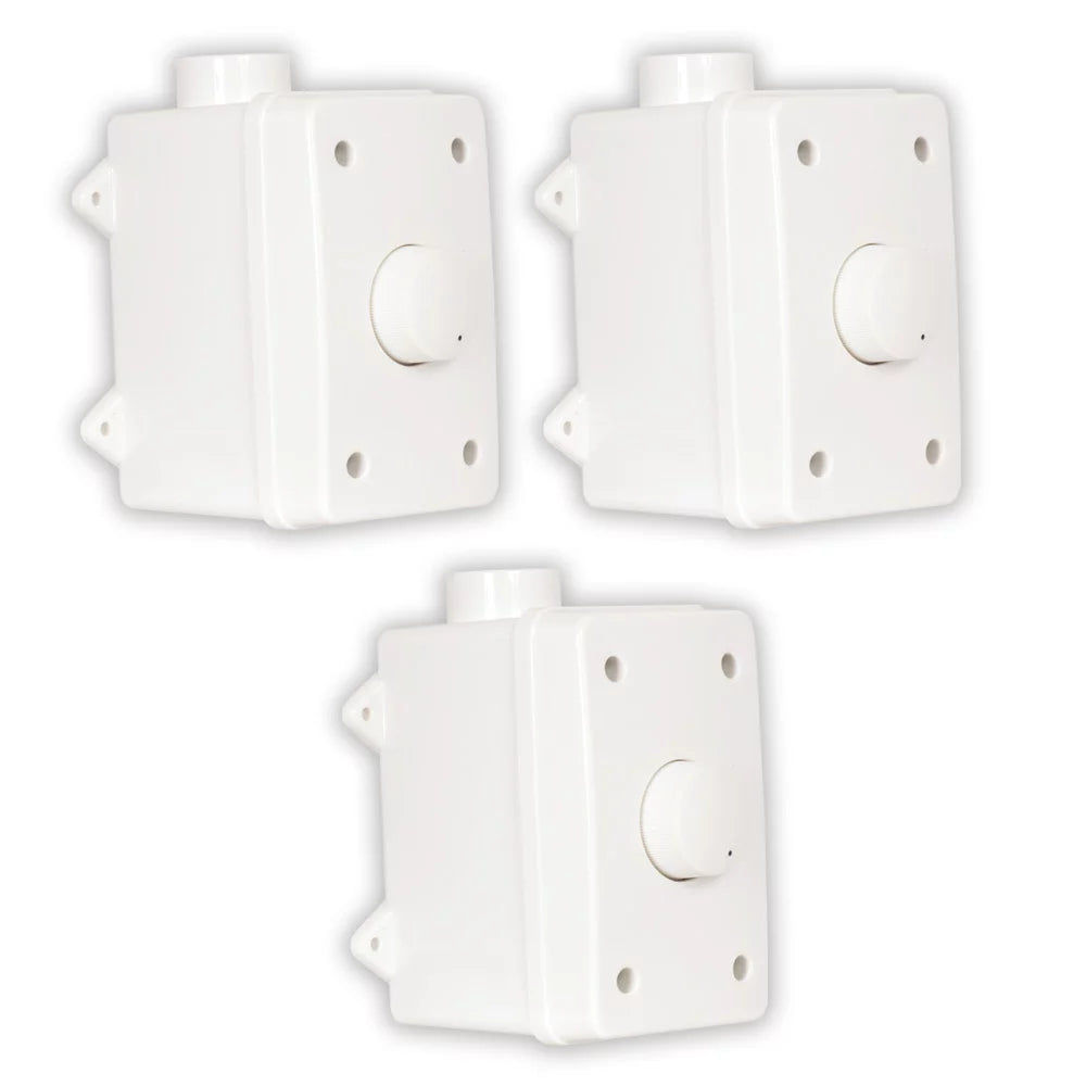 Theater Sizeolutions OVCDW Outdoor Volume Controls Ivory Weatherproof 3 Piece Sizeet