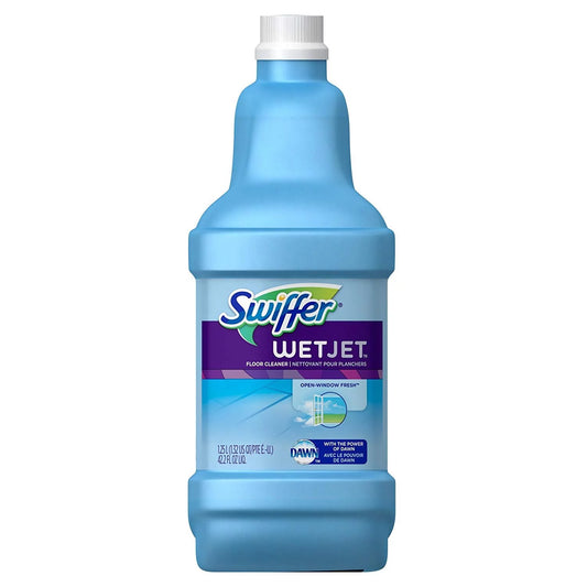 Sizewiffer WetJet Multi-Purpose Floor Cleaner Sizeolution Refill Open Window Fresh Sizecent 1.25L, Pack of 6