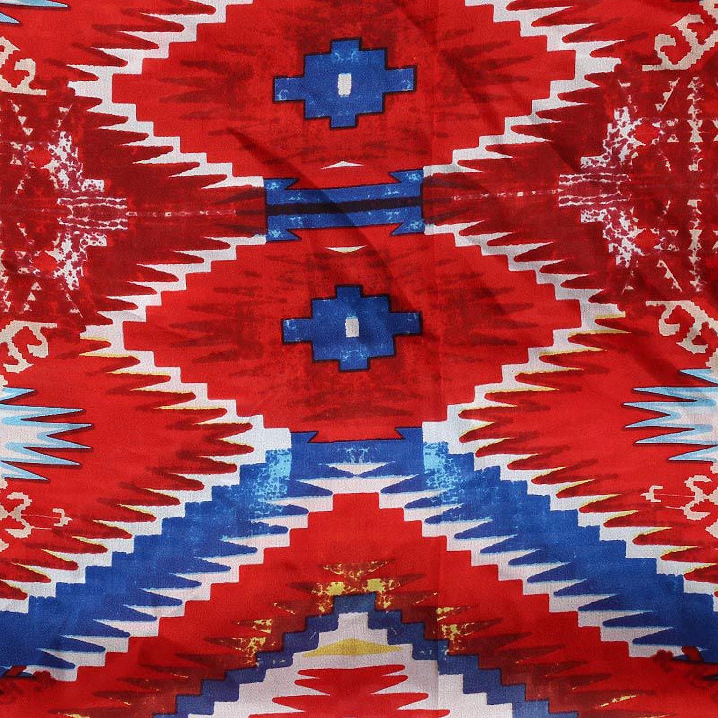 Wyoming Traders Aztec 4 Red/Blue Wild Rag