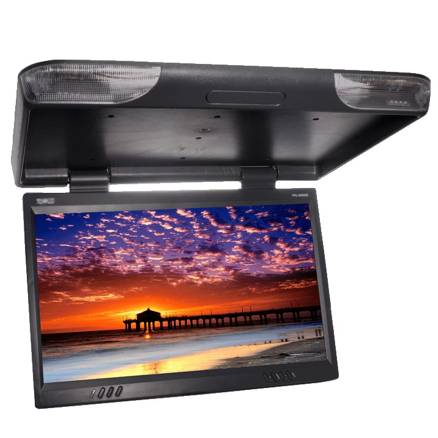 Absolute PFL2300IRB 23-Inch TFT-LCD Overhead Flip-Down Monitor with Built-in IR Transmitter and Remo