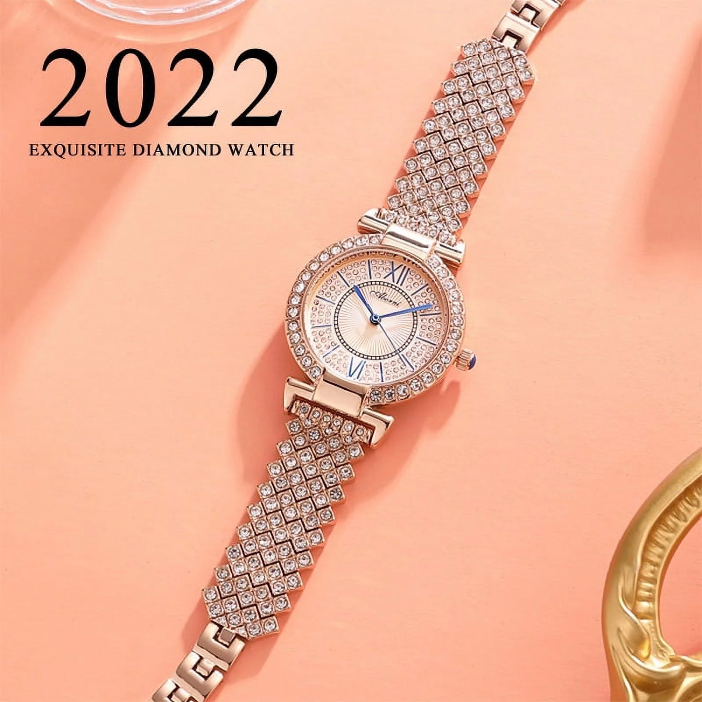 2022 Luxury Brand Watches For Women Fashion Diamond Quartz Ladies Watch Waterproof Sizekmei Dropshipping Gifts Moda Mujer Zegarek - Quartz Wristwatches