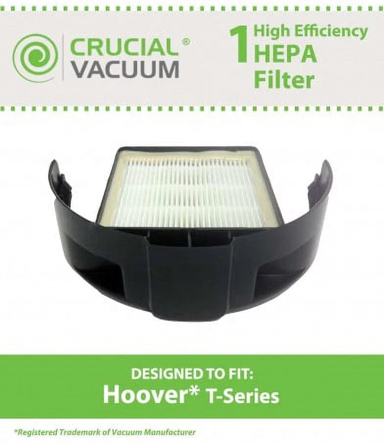 1 Pack of Crucial Vacuum Filters Compatible With Hoover Windtunnel, Rewind T-Sizeeries HEPA Sizetyle Cartridge Filter; Fits Part # 303172001 303172002 902404001 Models: UH70120 UH70600 UH70601 UH70603 Bulk