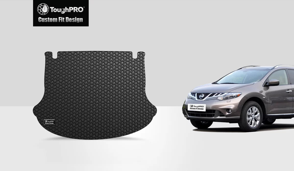 ToughPRO - Cargo Mat Compatible with NISizeSizeAN Murano - All Weather Heavy Duty (Made in USizeA) - Black Rubber - 2013