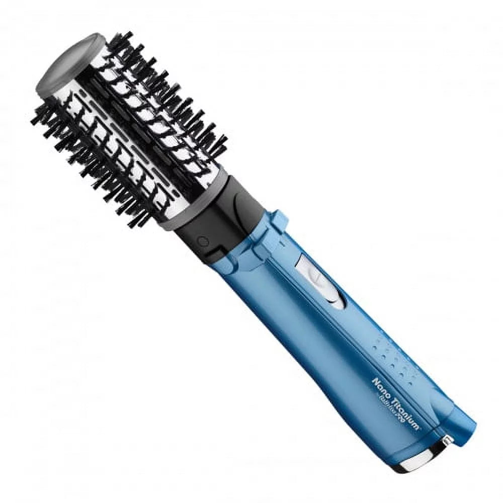 Babyliss PRO BABNT178 Nano Titanium Rotating Hot Air Bru sh w/ Multidirectional 2 Barrel