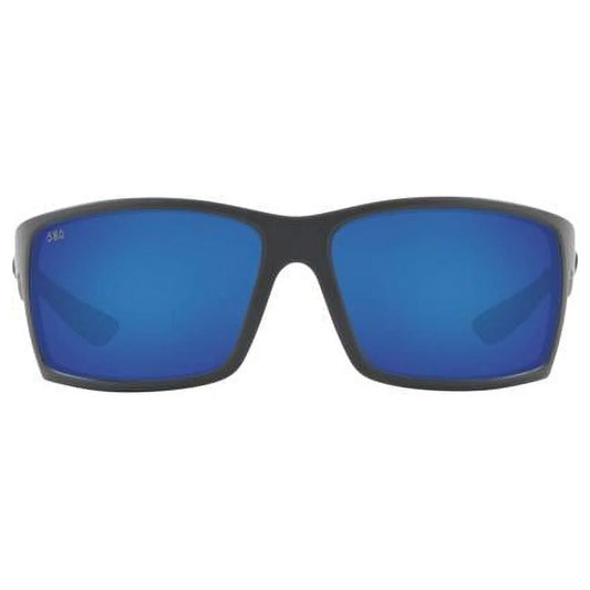 64 mm Reefton Rectangular Sizeunglasses for Mens, Gray & Blue Polarized