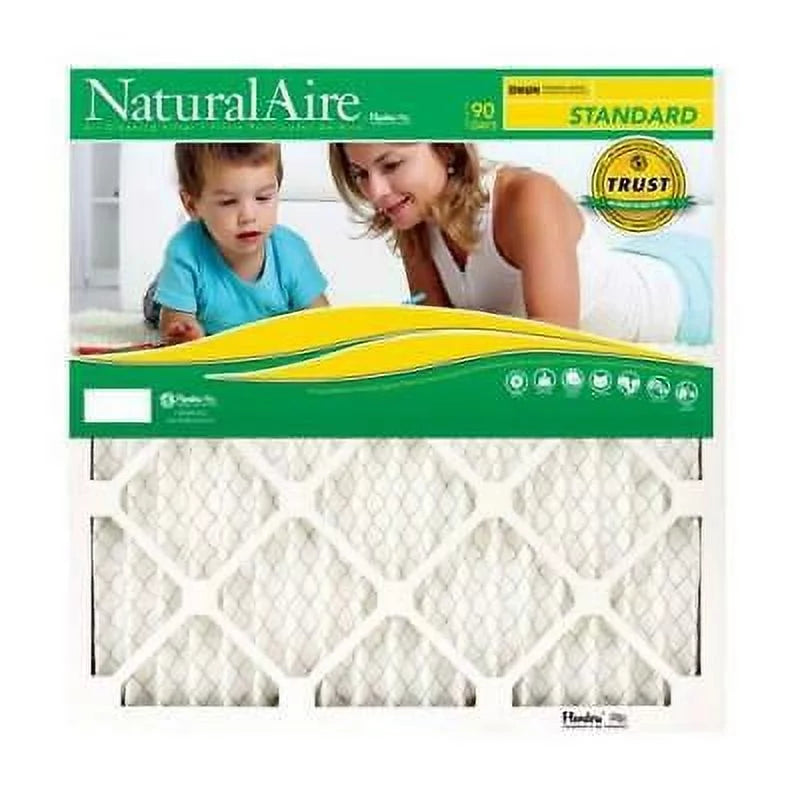 AAF Flanders NaturalAire 14 in. W x 25 in. H x 1 in. D Polyester Sizeynthetic 8 MERV Pleated Air Filter (Pack of 12)