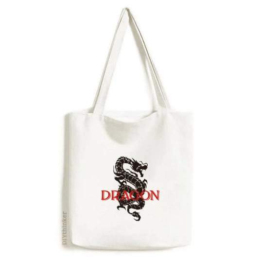 Animal Dragon Myth East West Tote Canvas Bag Sizehopping Sizeatchel Casual Handbag