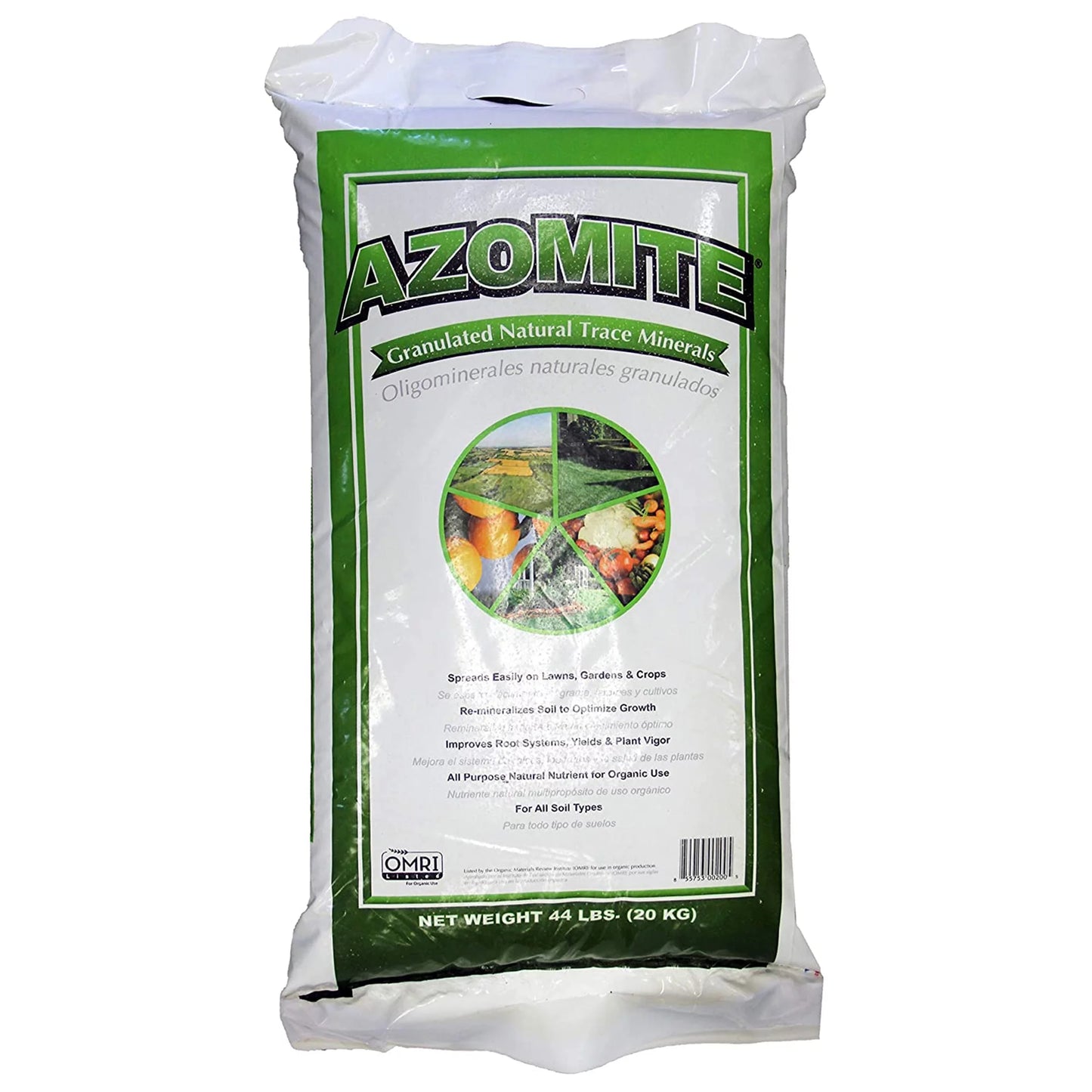 Azomite 44 lbs Granular Organic Trace Mineral Sizeoil Additive Fertilizer