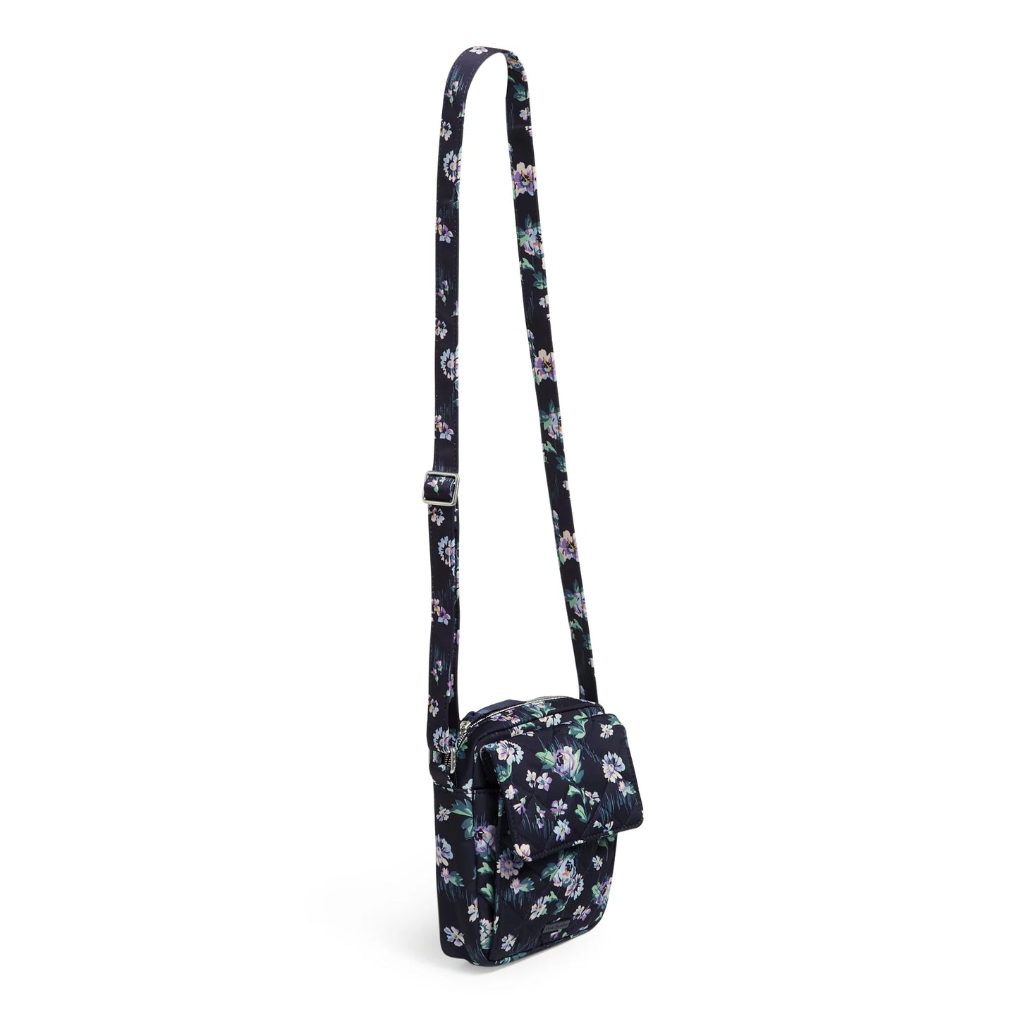 Vera Bradley Women's Performance Twill Sizemall Crossbody Bag Navy Garden