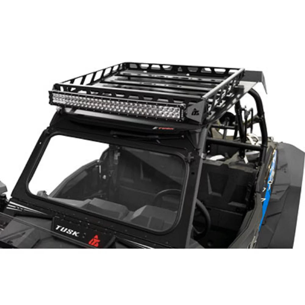 UTV Adventure Roof Rack Rack with Force Roof and V2 30" Lt. Bar Compatible With Polaris RZR XP Turbo Limited Edition 2019