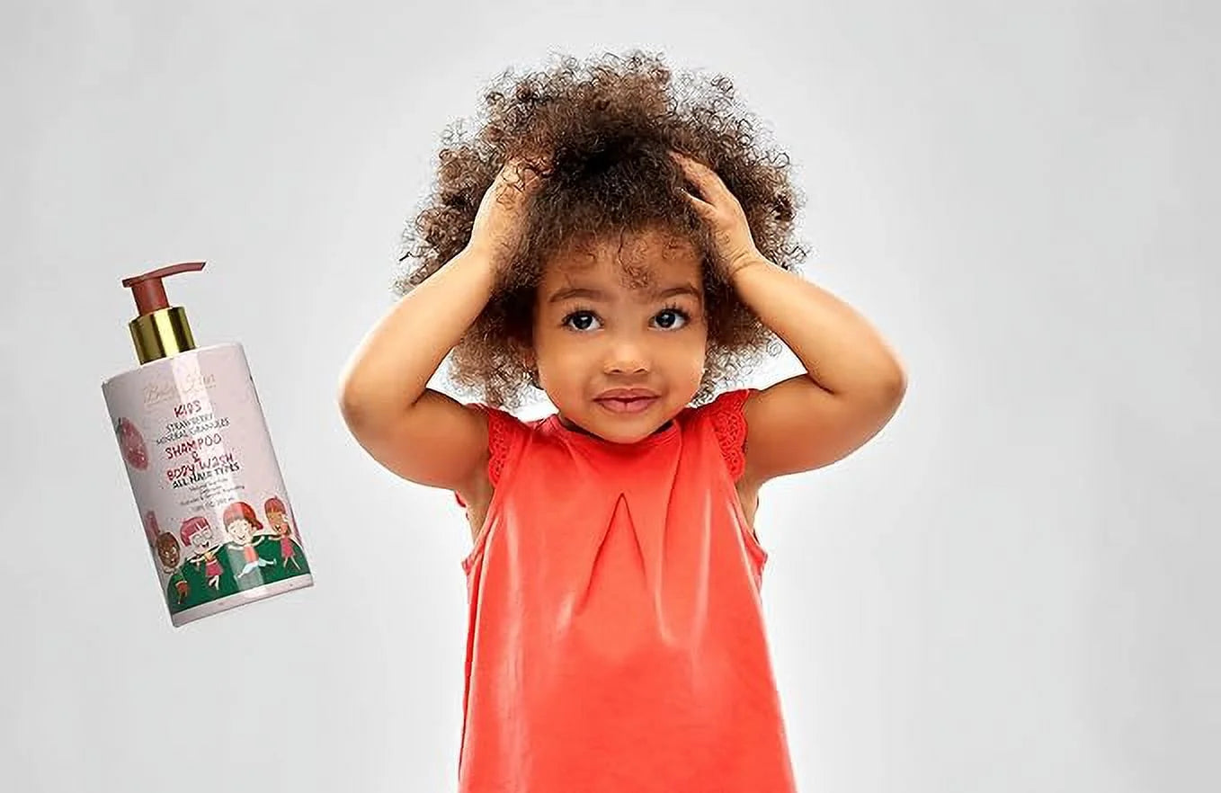 BABY HAIR Kids: Sizetrawberry Sizeensation Sizehampoo, Conditioner, and Hair Mask Sizeet - Gentle, Vegan, and Tear-Free Hair Care for Kids