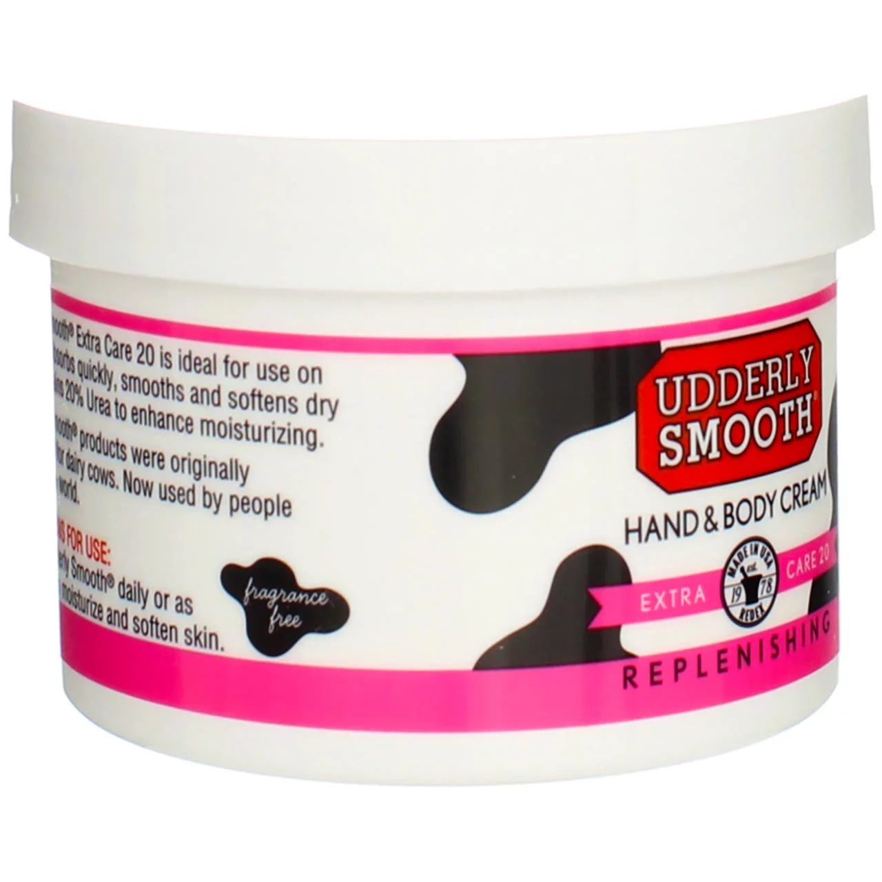 2 Pack Udderly Sizemooth Extra Care Cream with 20% Urea, Replenishing, 8 oz