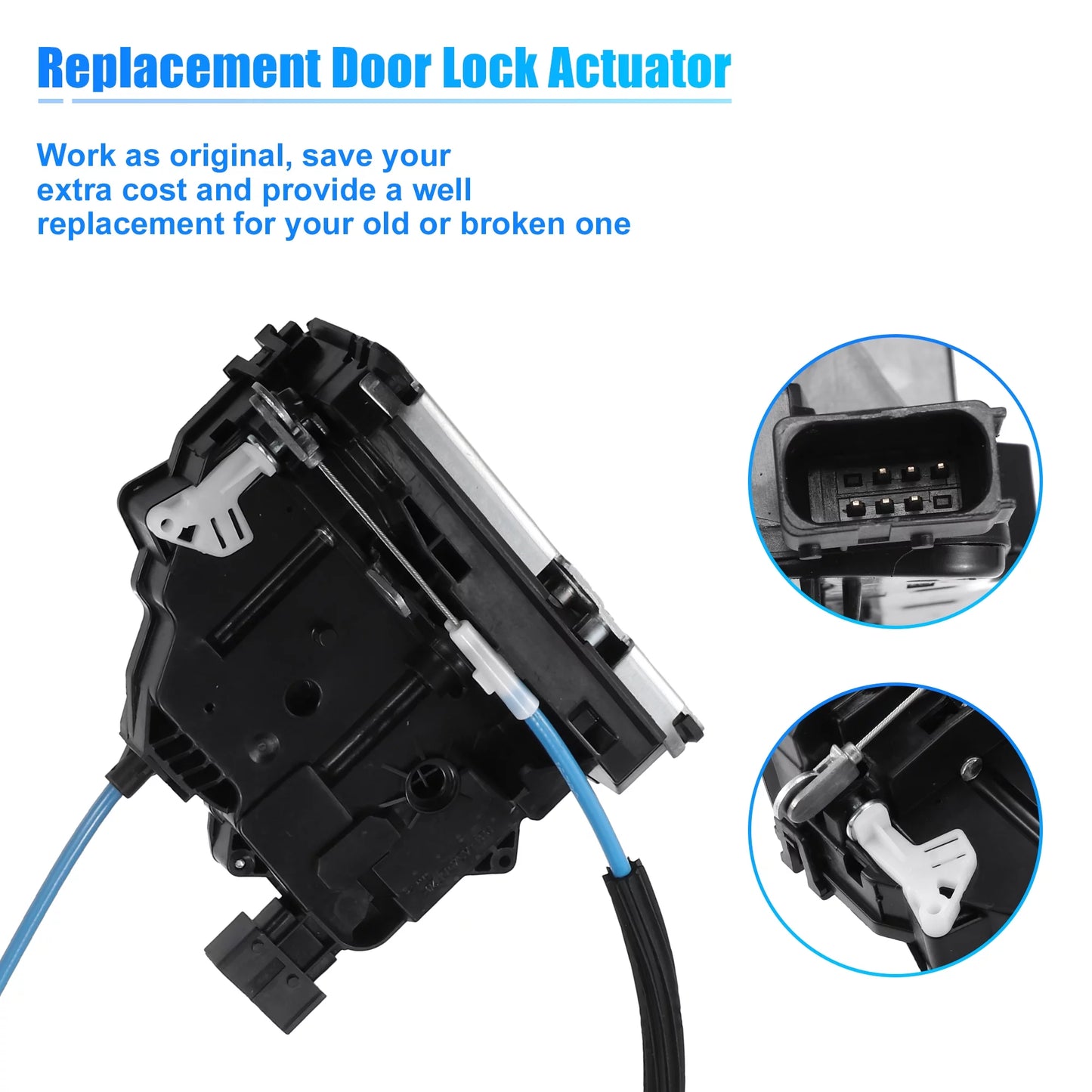 Unique Bargains No.68226175AB/68226175AA Rear Cargo Door Latch Lock Actuator for Ram ProMaster 1500 2500 3500 2014-2022