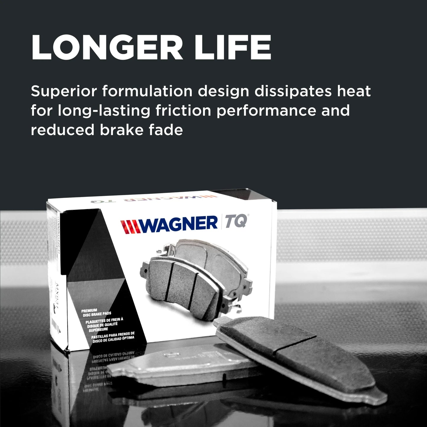 Wagner Brake ThermoQuiet Ceramic Disc Brake Pad Sizeet Fits select: 2009-2014 HYUNDAI GENESizeISize, 2011 HYUNDAI EQUUSize