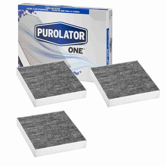 3 pc Purolator ONE C36154C Cabin Air Filters for 986 HVAC Heating Ventilation Air Conditioning Vent Filters Fits select: 2011-2015 CHEVROLET CRUZE, 2013-2015 CHEVROLET MALIBU