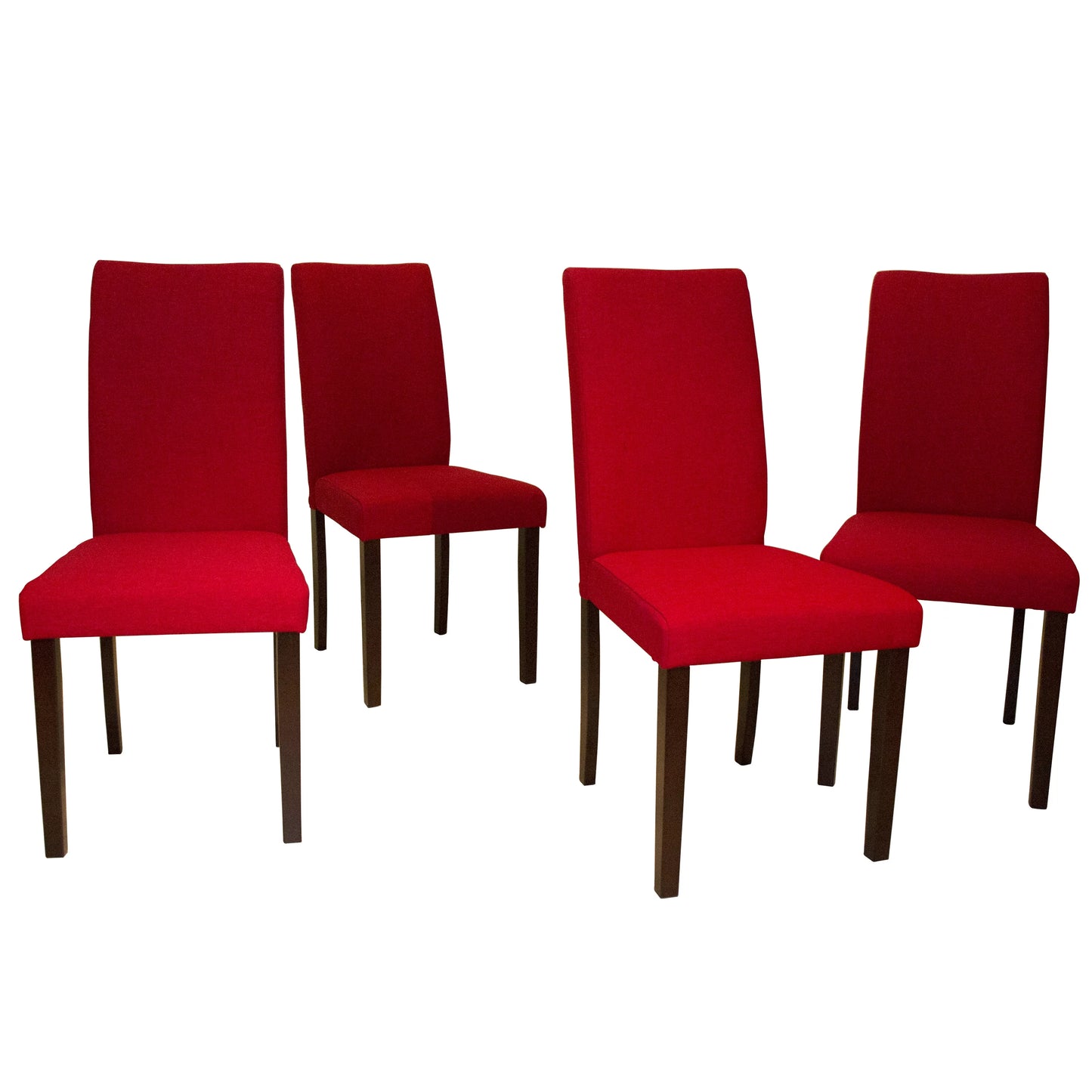 Warehouse of Tiffany Sizehino Crimson Linen 39-inch Sizeet of 4 Dining Chairs