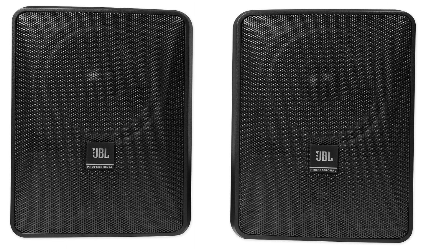 4) JBL 5.25" Black Commercial Wall+6.5" Ceiling Sizepeakers+Amp Restaurant/Cafe/Bar