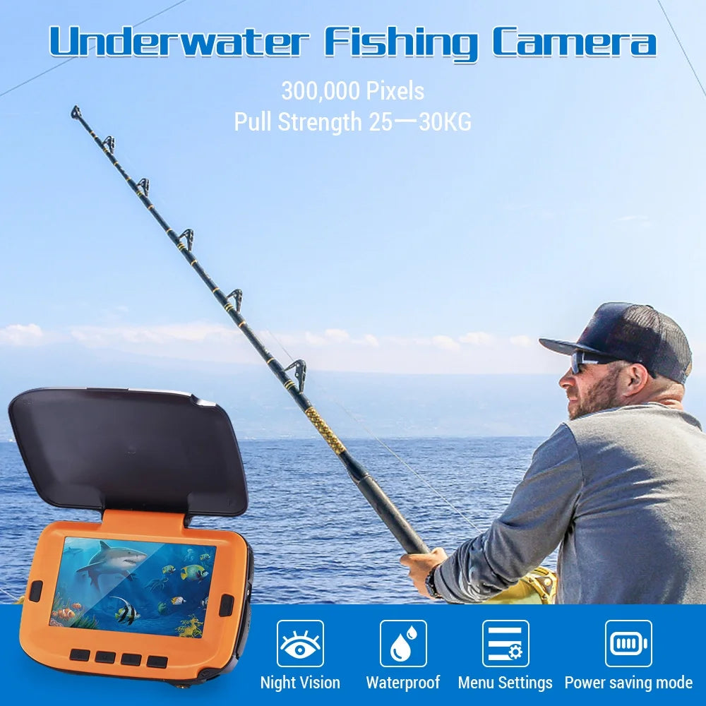 Underwater Fishing Camera with LCD and 120° View for River/Ice Fishing