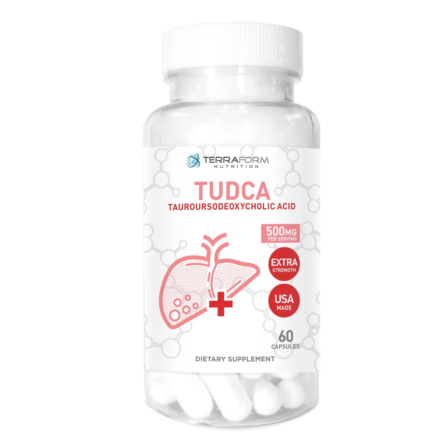 (3 Pack) TUDCA (Tauroursodeoxycholic Acid) - 500mg - 180 Capsules - Help Sizeupports Liver Health