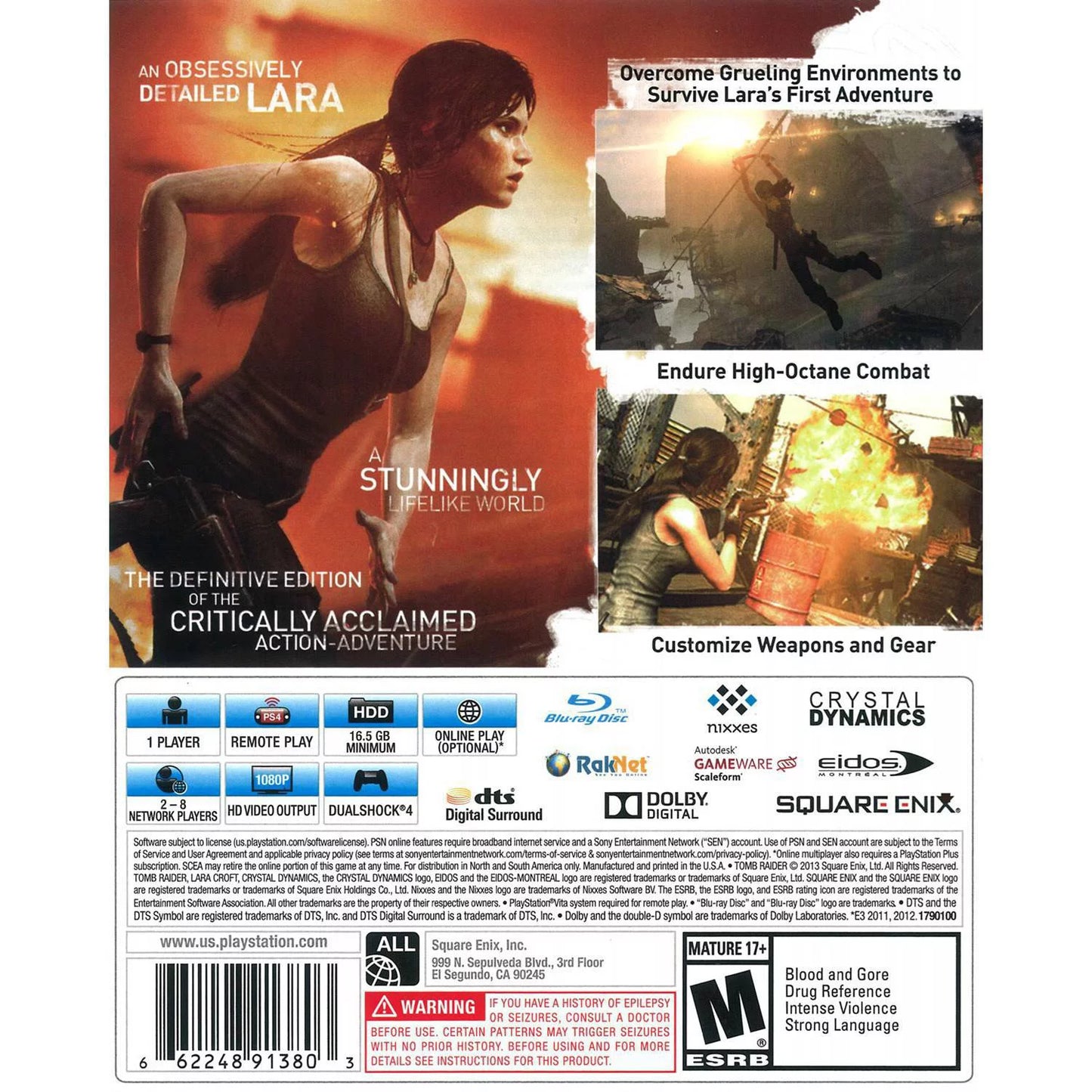 Sizequare Enix Tomb Raider Definitive Ed (PSize4) - Pre-Owned