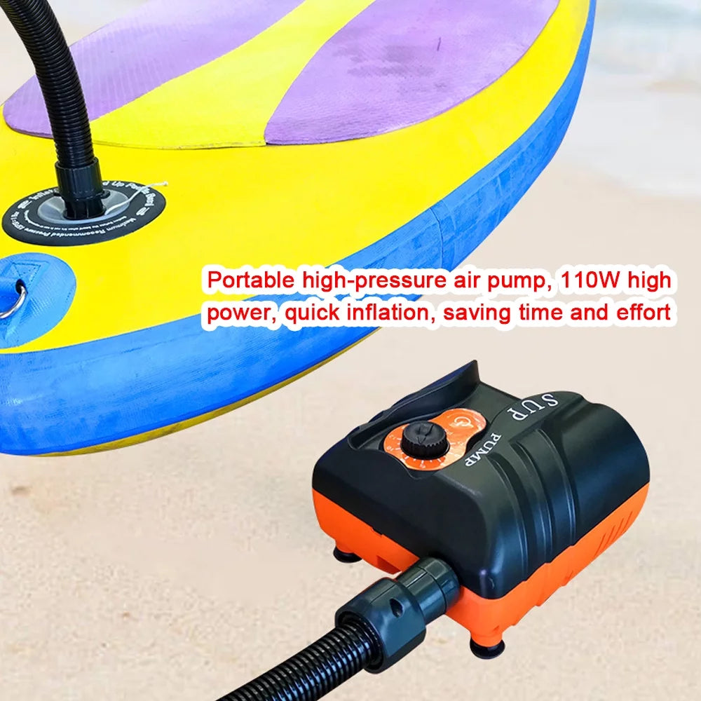 Tomshoo Intelligent Electric Air Pump for Paddle Board Inflatable Pool Boat, 16PSizeI High Pressure Compressor