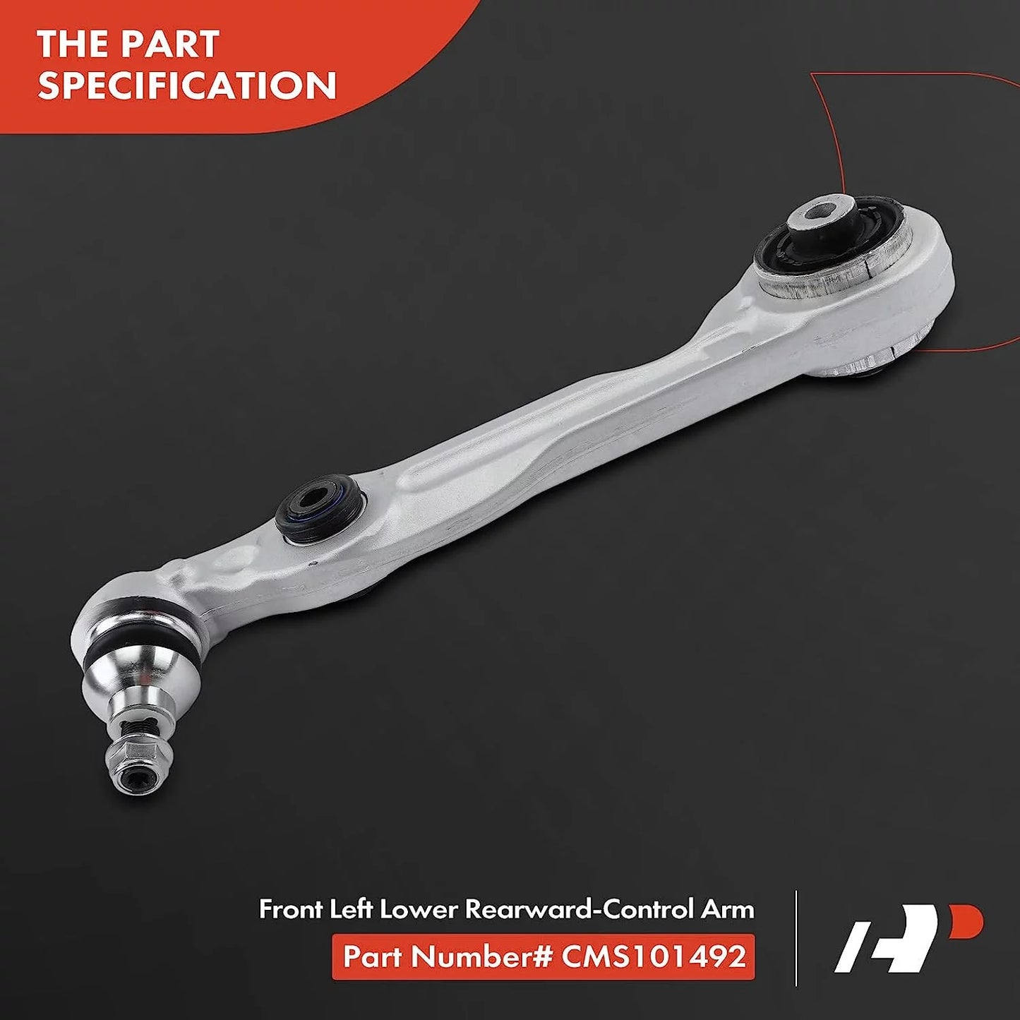 A-Premium Front Left Rearward Lower Control Arm, with Ball Joint & Bushing, Compatible with Mercedes-Benz Size450 2018-2019, Size550 2014-2017, Size550e 2015-2017, Size560 2018-2019, Size63 AMG 2015-2017