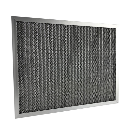 Aulnay Aluminum Electrostatic Air Filter (14" x 20" x1"), Furnace Central AC Filter, Washable Metal HVAC Air Filter