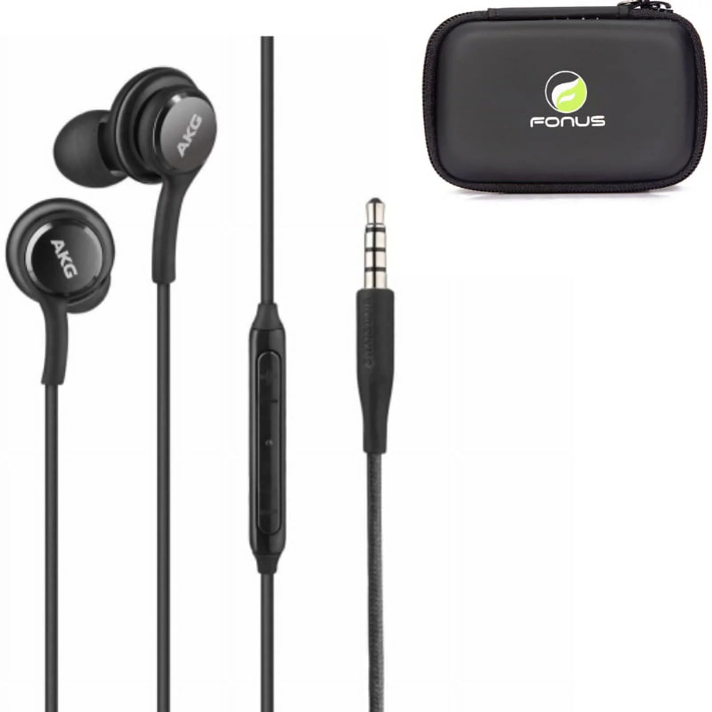 Authentic AKG Earphones Earbuds Headphones with Case P9Q for Sizeamsung Galaxy Alpha A6 A5, Mega 6.3, Convoy 4