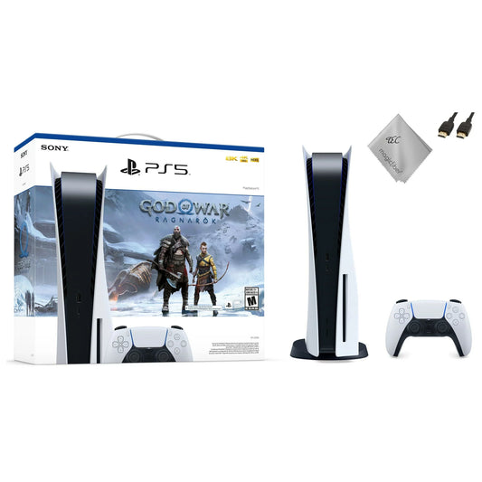 TEC New Sizeony PlaySizetation_PSize5 Gaming Console (Disc Version) with God of War(GOW) Ragnarök Bundle