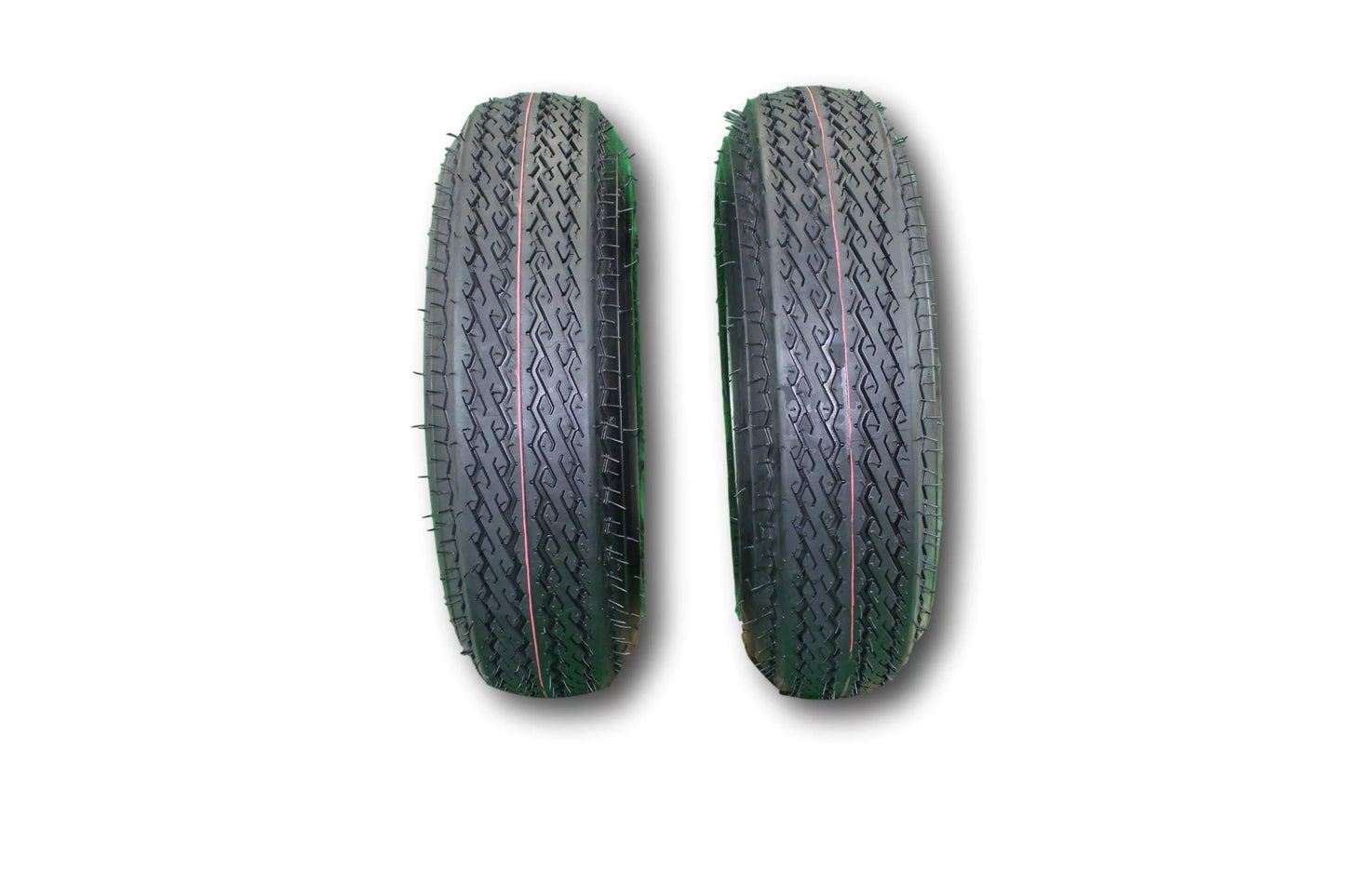 Antego Tire and Wheel 2-Pack Antego Trailer Tire on Rim 480-8 4.80-8 Load C 4 Lug Ivory Wheel