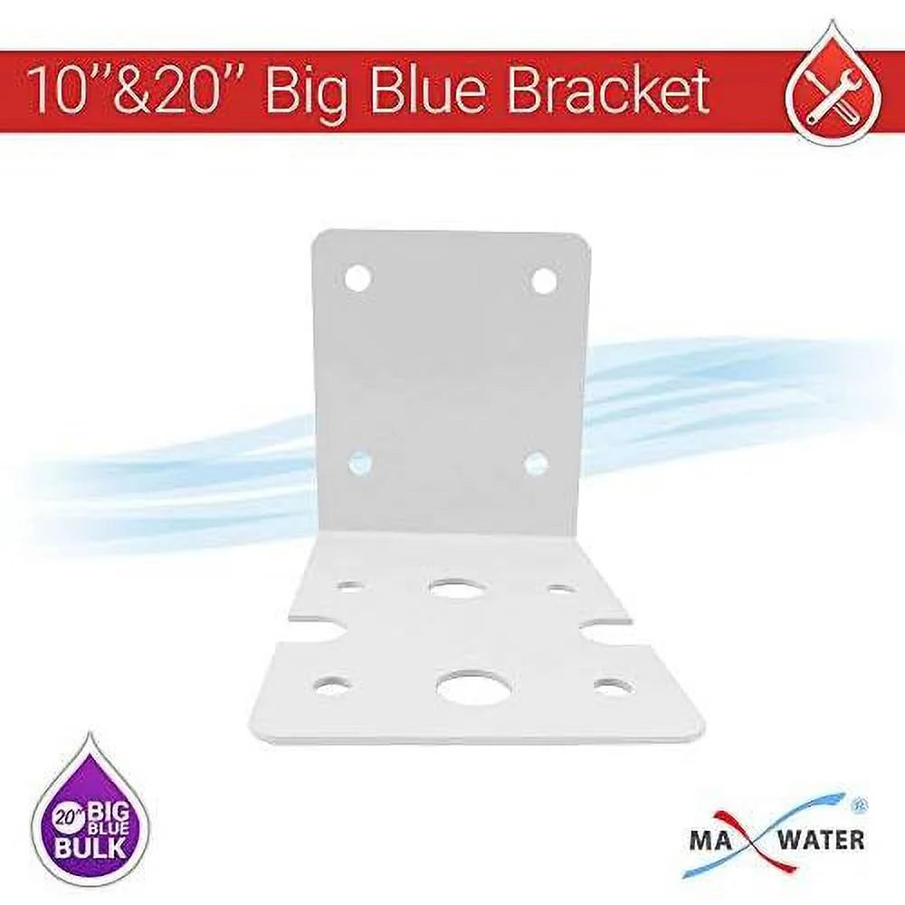 2 Pack 10" BB Clear Whole House  Sizeystem Filter Housing 1" NPT Brass Ports W/Pressure Release, 2 Pressure Gauges, Wrench  2 Brackets