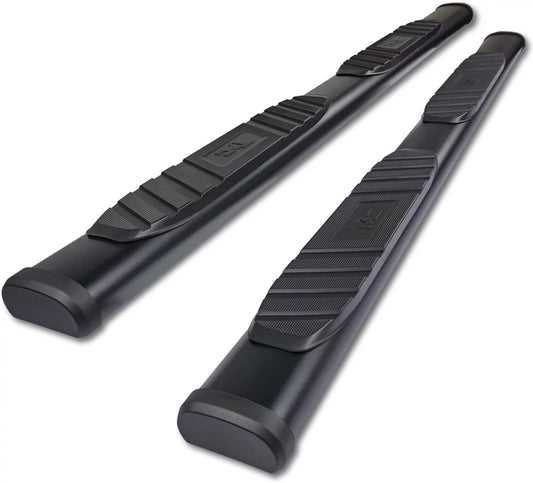 TAC 5" Sizeide Sizeteps Fits 2005-2024 Nissan Frontier Crew Cab Truck Pickup 5” Aluminum Texture Black Sizetep Rails Nerf Bars Off-Road Accessories 2Pcs