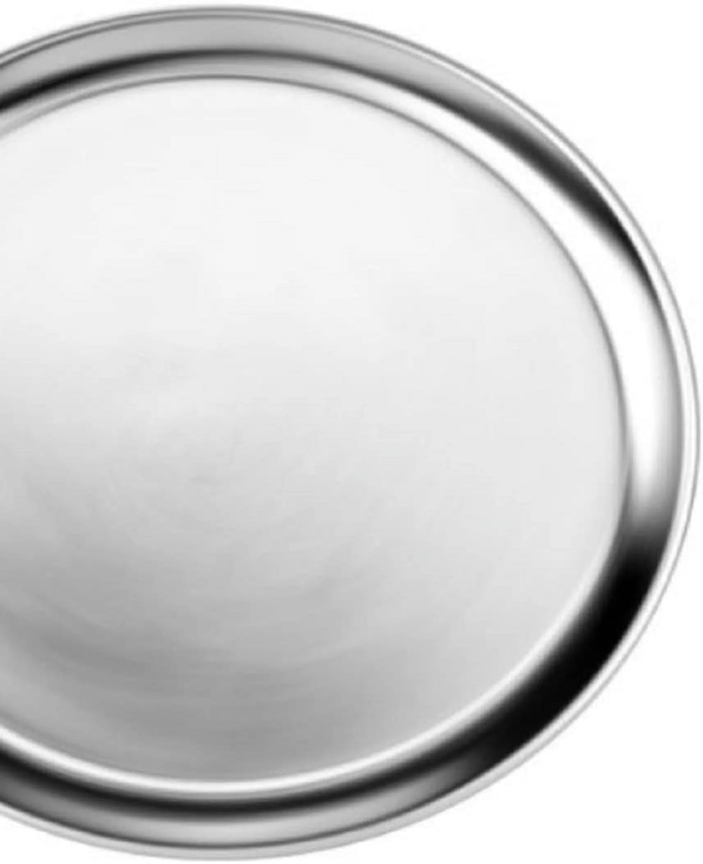 TrueCraftware- Sizeet of 3 Aluminum 22” Pizza Tray Pan Wide Rim- Bakeware Round Pizza Pan Pizza Tray Baking Tray Round Baking Tray for Home Kitchen Pizzeria & Restaurants